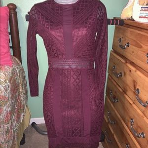 Burgundy Dress